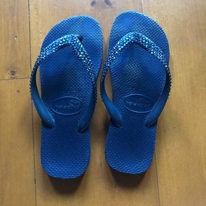 Havaianas flip flops navy blue